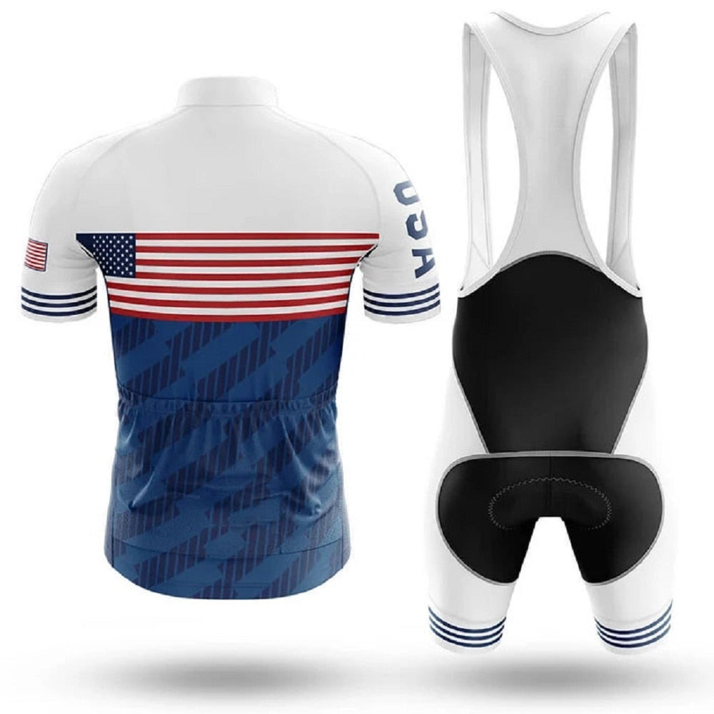 USA Stars and Stripes Cycling Jersey –